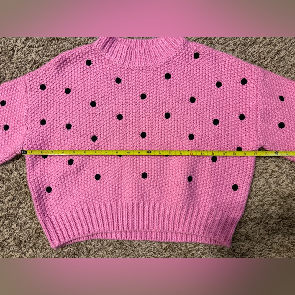 Sugarlips Pink Cropped Sweater - Picture 11 of 14